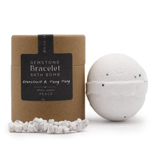 Load image into Gallery viewer, White Jasper Gem Bracelet Bath Bomb
