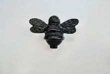 Load image into Gallery viewer, Brass Bee Drawer Knob - Black Finish