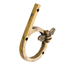 Load image into Gallery viewer, Brass bee Premium House/Door Numbers with Bee in Heritage Finish 0-9