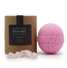 Load image into Gallery viewer, Rose Quartz Gem Bracelet Bath Bomb
