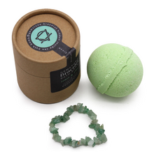 Load image into Gallery viewer, Green Aventurine Crystal Jewellery Bath Bomb
