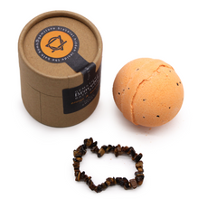 Load image into Gallery viewer, Tiger Eye Crystal Jewellery Bath Bomb
