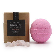 Load image into Gallery viewer, Rose Quartz Crystal Jewellery Bath Bomb
