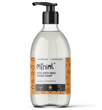 Load image into Gallery viewer, Miniml Eco Anti-bac hand soap - Sweet Clementine. 500ml Glass Pump
