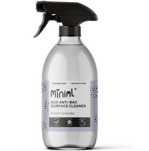 Load image into Gallery viewer, Miniml Anti-Bac Surface Cleaner - French Lavender. 500ml Glass Pump
