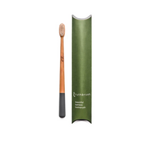 Load image into Gallery viewer, Truthbrush Medium Bamboo Toothbrush - Petal Pink, Storm Grey or Moss Green
