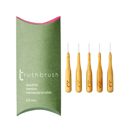 Truthbrush - Beautiful Bamboo Interdental Brushes. Pack of 5 - 0.5mm