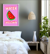 Load image into Gallery viewer, WATER MELOWN TYPOGRAPHY ART PRINT/ART POSTER/WALL ART - A5
