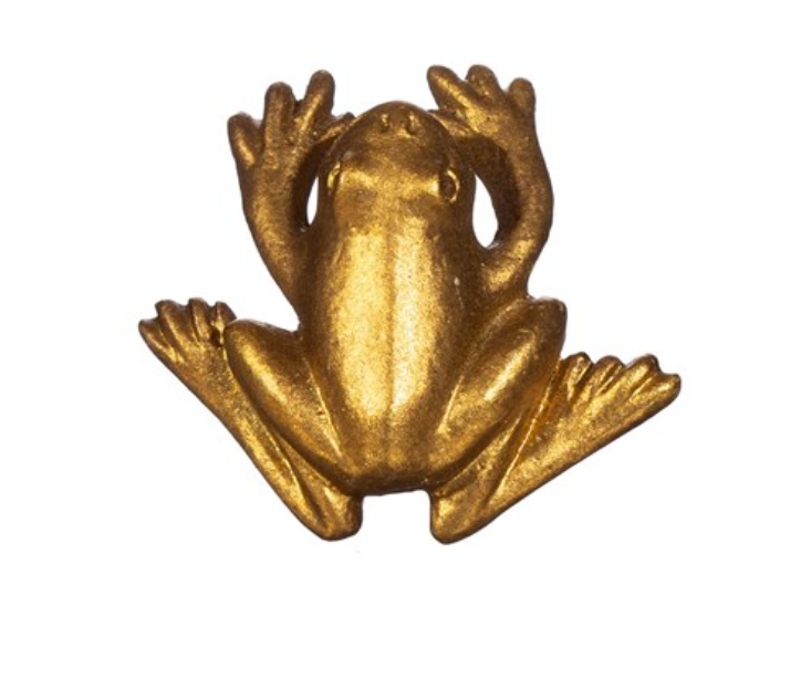 GOLD FROG DRAWER KNOB