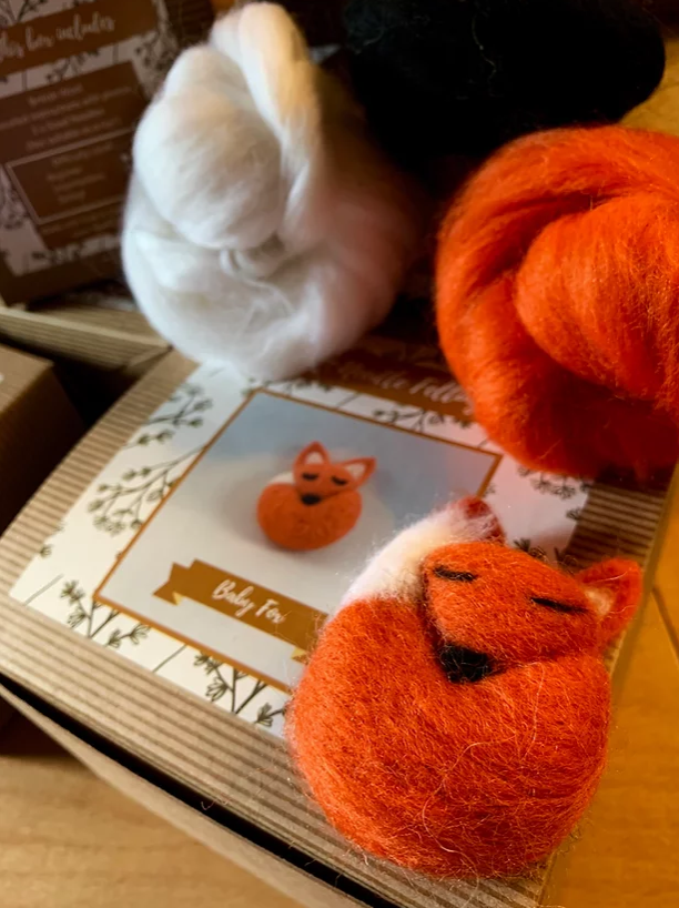 Baby Fox Needle Felting Kit