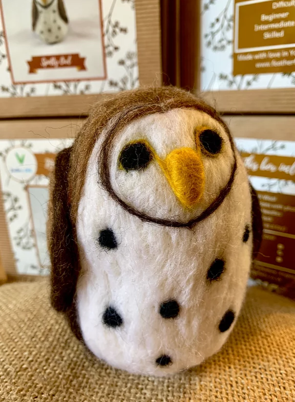 Spotty Owl Needle Felting Kit