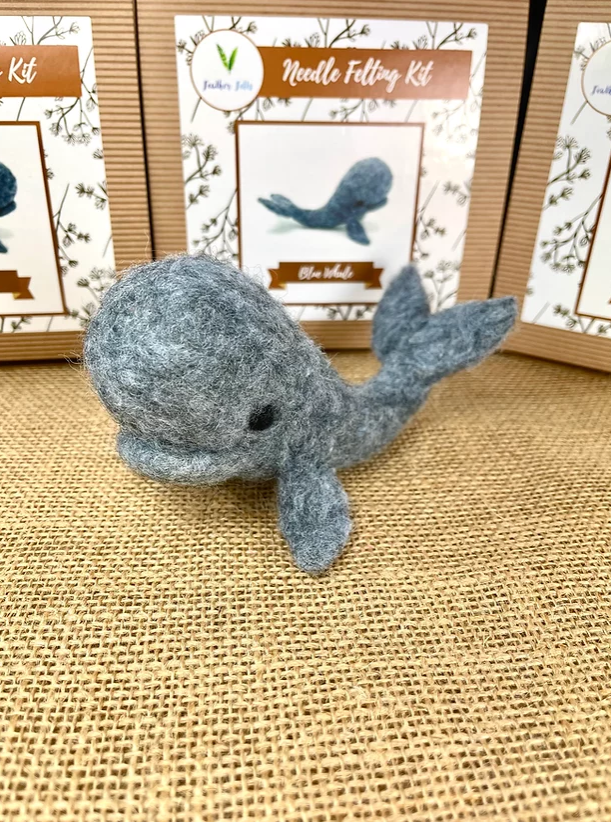 Blue Whale Needle Felting Kit