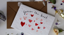 Load image into Gallery viewer, &#39;You&#39;re The Best&#39; Plantable Greeting Card
