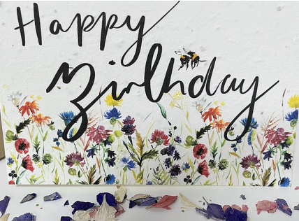 'Happy Birthday' Plantable Greeting Card