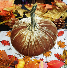 Load image into Gallery viewer, Handmade Medium Velvet Pumpkins
