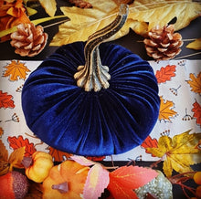 Load image into Gallery viewer, Handmade Medium Velvet Pumpkins
