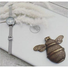 Load image into Gallery viewer, Brass Bumble Bee Door Knocker - Bronze Finish
