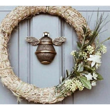 Load image into Gallery viewer, Brass Bumble Bee Door Knocker - Heritage Brass Finish
