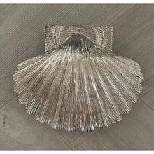 Load image into Gallery viewer, Brass Shell Door Knocker - Nickel Finish
