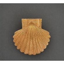Load image into Gallery viewer, Brass Shell Door Knocker - Brass Finish
